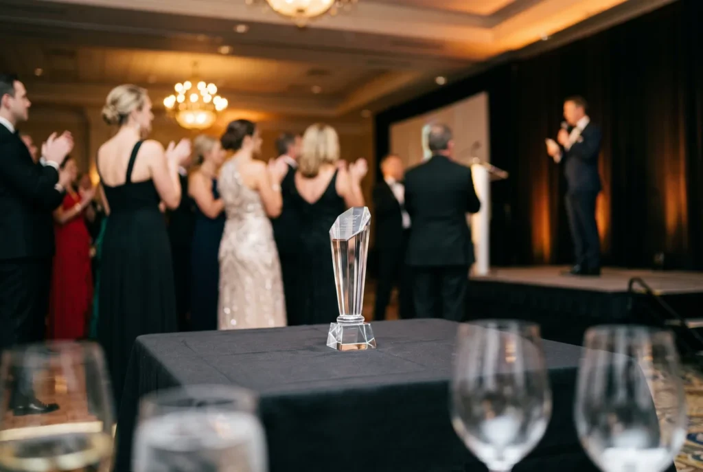 Awards dinner applause at the historic Gallatin event venue