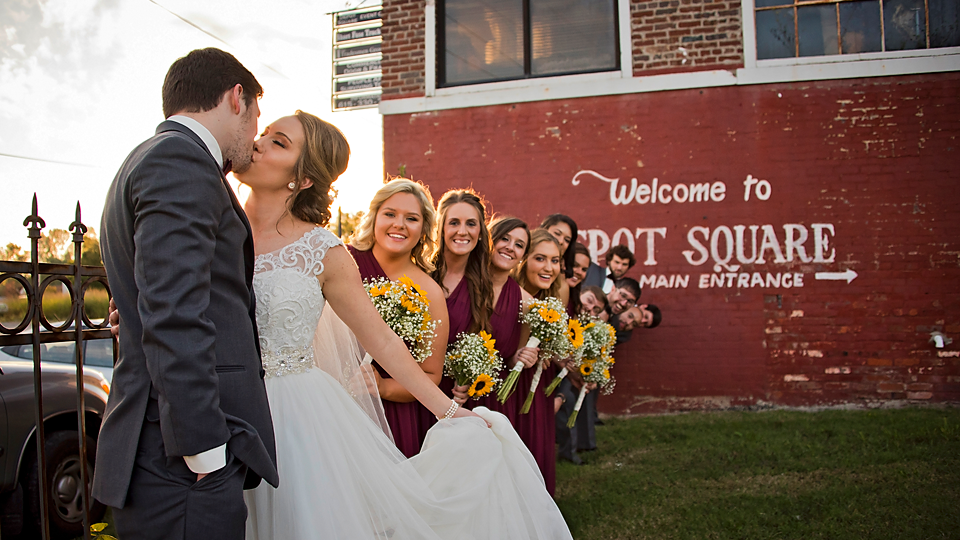 Gillespie couple unites at Depot Square wedding venue at Depot Square Events, Gallatin